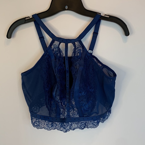 Blue Strappy studded wire free bralette, 2X New w/tags - Picture 2 of 3